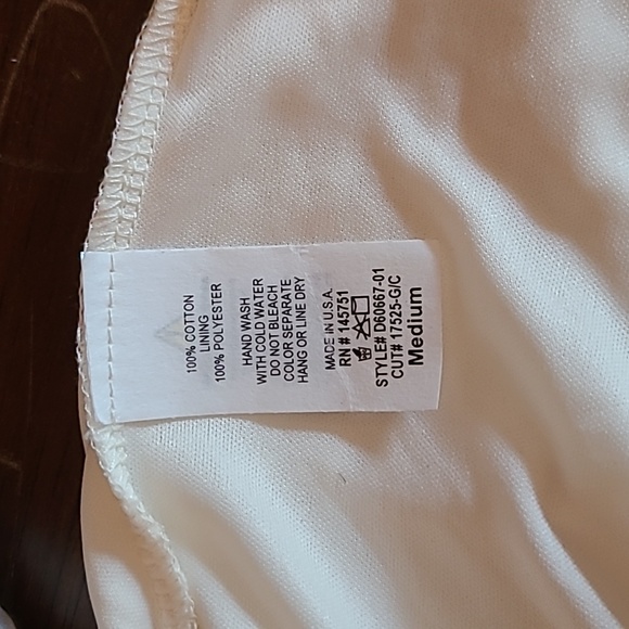 Peach Love California textured wrap dress size medium made in the USA - Picture 5 of 5